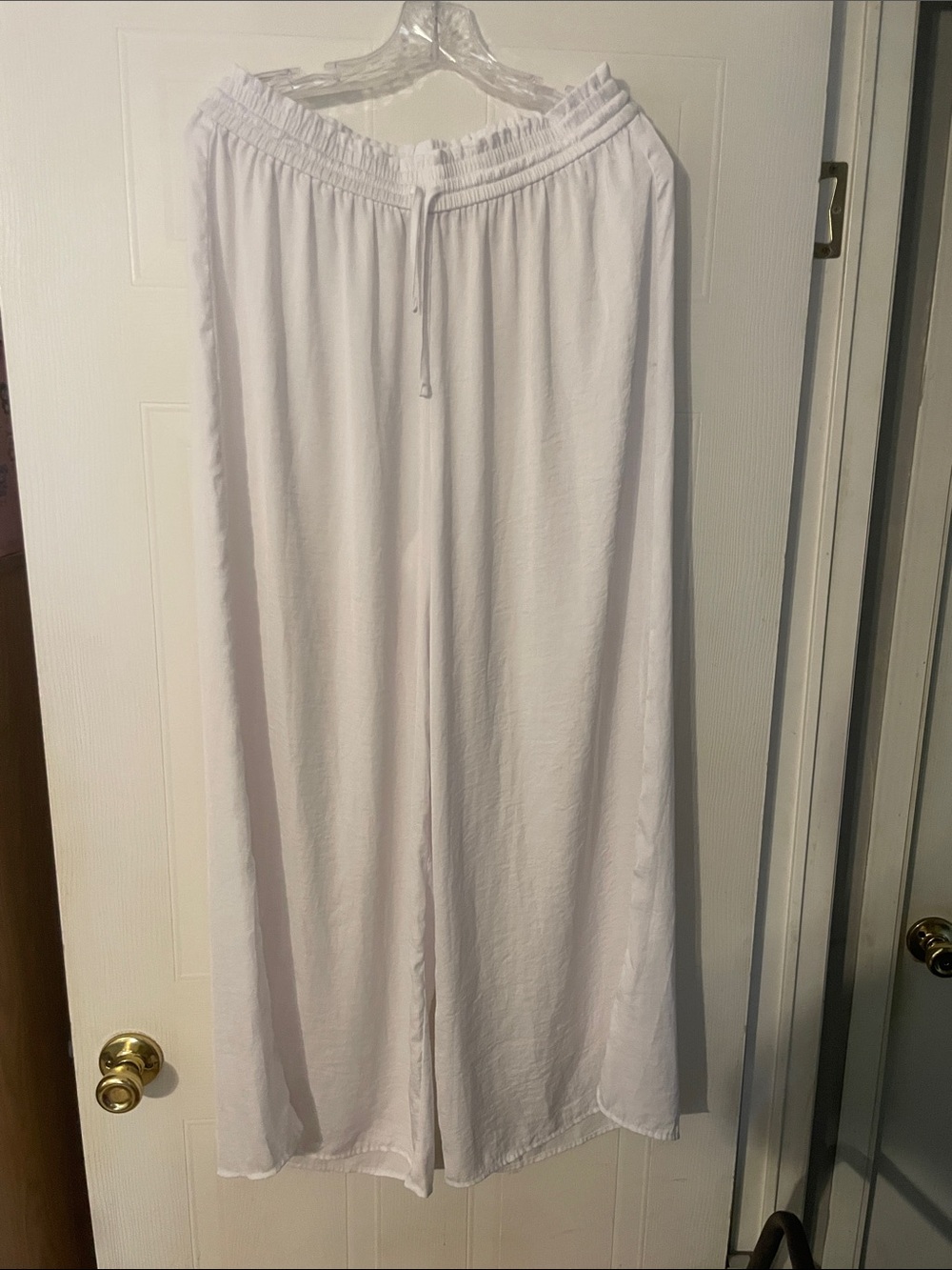 Summersalt White Elastic-Waist Lounge Pants